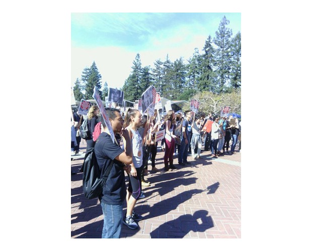 150 students rally at UC Berkeley. Photo: Twitter/@RevolutionBksB