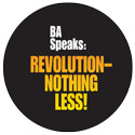 REVOLUTION—NOTHING LESS! art for
                            button