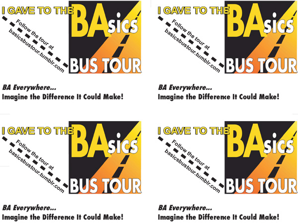 BAsics Bus Tour Card