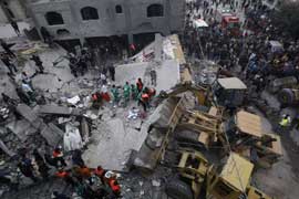 Gaza Rescue Workers on November 17, 2012