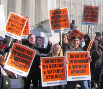 Students Join in Support for Right to Abortion at Supreme Court January 22, 2012