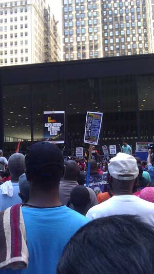 Chicago July 20, 2013 Protest against verdict in Trayvon Martin case