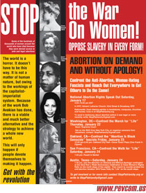 Stop War on Women Poster-Events