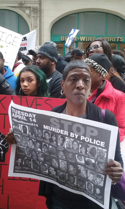 Marchers in Baltimore April 23, 2015