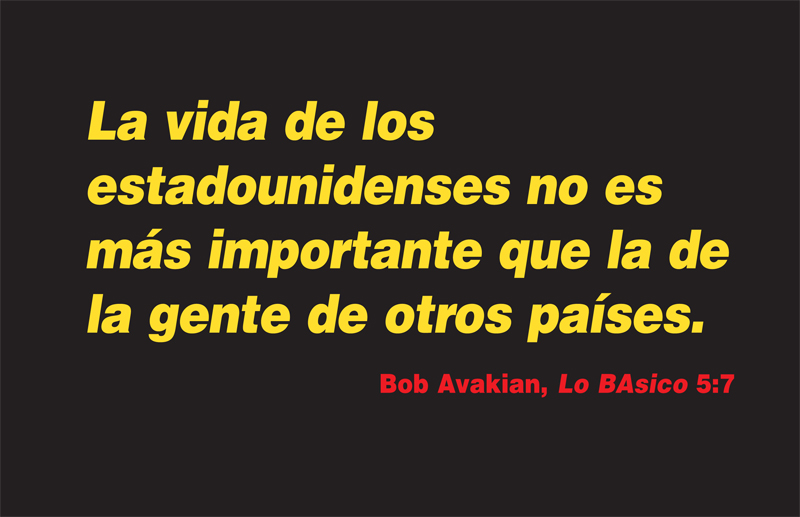 La vida de los estadounidenses no es más importante que la de la gente de otros países Bob Avakian, Lo BAsico 5:7