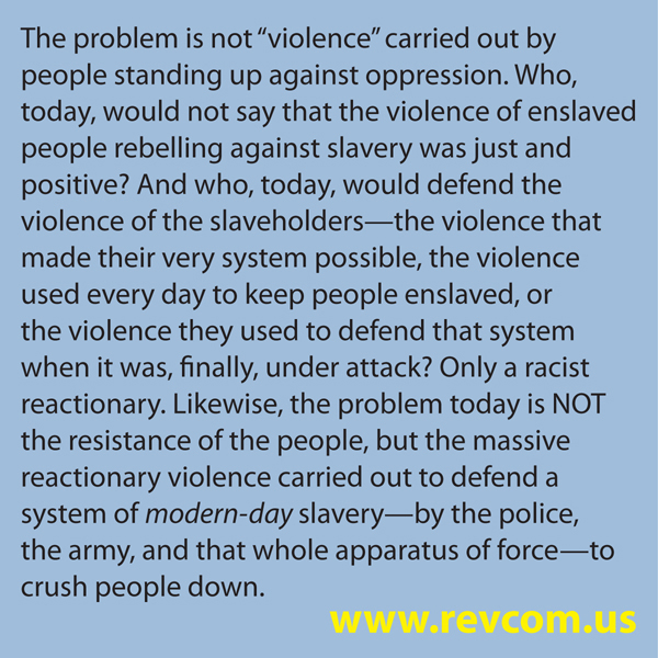 The problem is not violence
