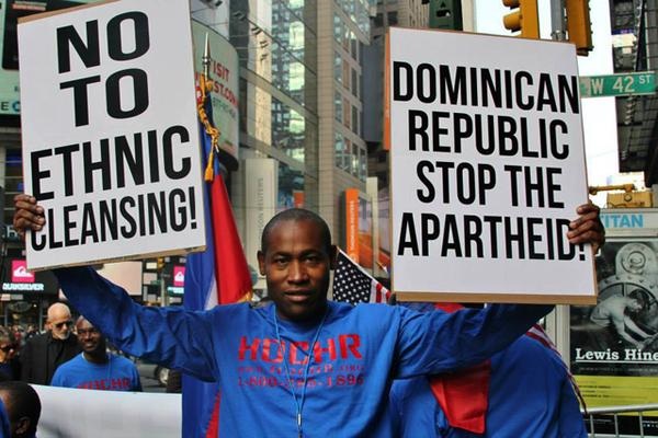 Protest against the Dominican Republic’s threat to deport Haitians
