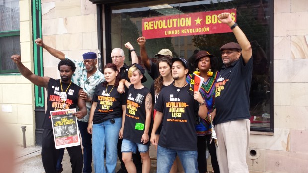 Press conference to reopen Revolution Books