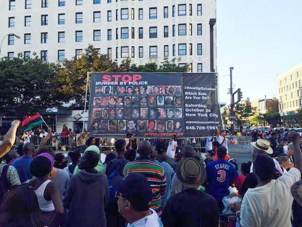 #RiseUpOctober was a powerful presence in the  African American Day Parade Sunday in Harlem.