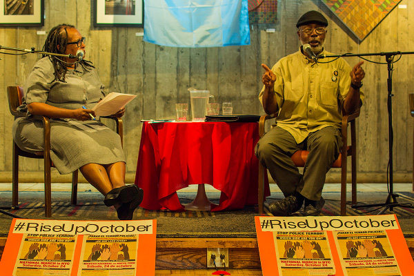 Carl Dix in conversation with civil rights attorney Rochelle Fortier Nwadibia