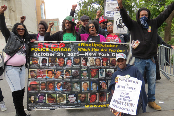 Contingent from Ferguson at Rise Up October 