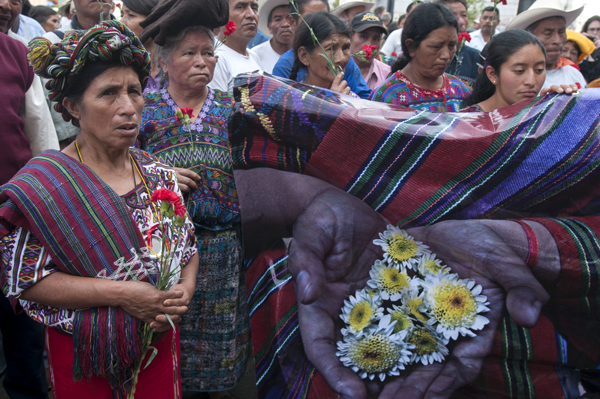  Ixil indigenous women outside the court the day after a judge ordered the suspension of the genocide trial against Guatemala's former dictator General Efrain Rios Montt and General Jose Mauricio Rodriguez Sanchez, April 19, 2013. AP photo