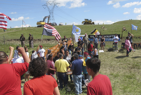 An Occupation In The Prairies Of North Dakota Protesters Block Oil