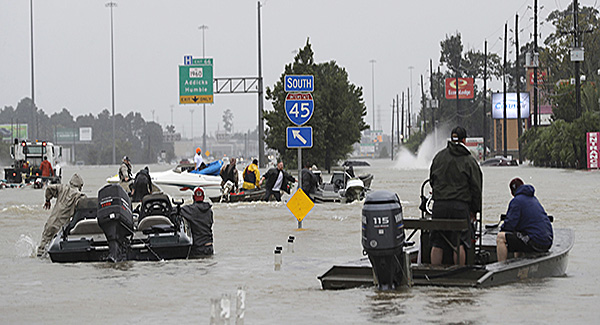 Traversing the floodwaters from Hurricane Harvey