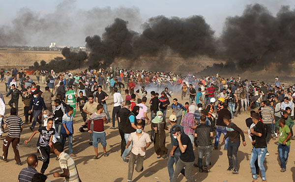 11 de mayo protesta en Gaza
