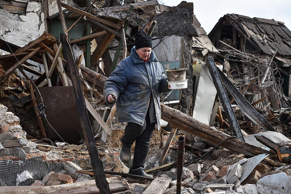 Ukraine: One of millions of homes destroyd by Russian drone attacks. 