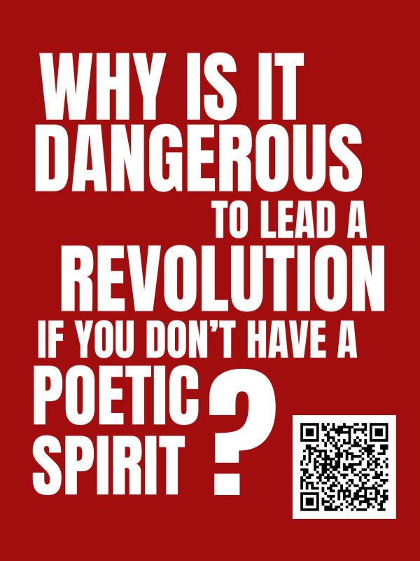 Provocation: Why is it Dangerous to Lead a Revolution if You Don't Have a Poetic Spirit?