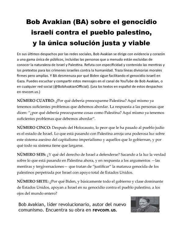leaflet BAofficial on Palestine spanish