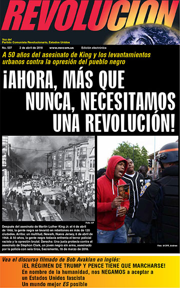 Revolution front page