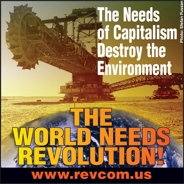 The needs of capitalism destroy the environment--The World Needs Revoluiton