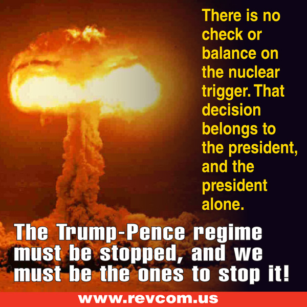 There is no check or balance on the nuclear trigger.