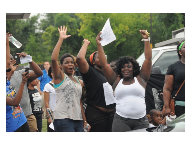 Ferguson, Missouri, August 15, 2014. Photo: Li Onesto/revcom.us