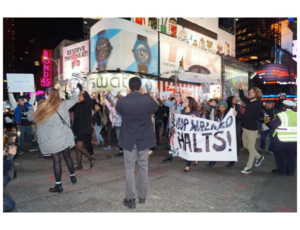 NYC 11-25-2014: Times Square held by protestors