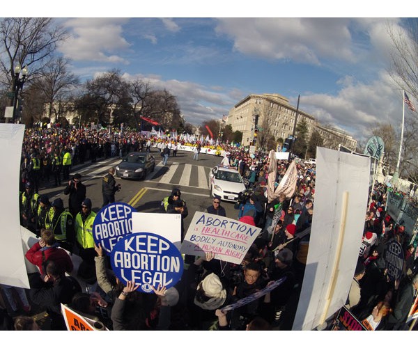 Washington, DC, January 22, 2015: Stopping the 'March for Life'