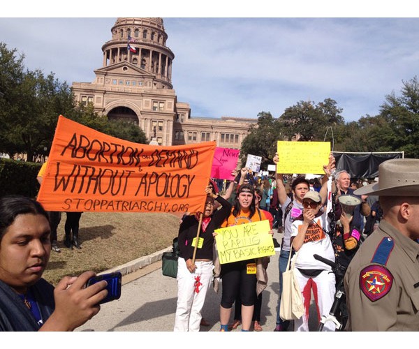 Austin, Texas, January 24, 2015: Confronting the Anti-Abortion Fascists at the State Capitol
