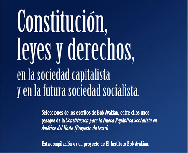 Constitución, leyes y derechos - en la sociedad capitalista y en la futura sociedad socialista