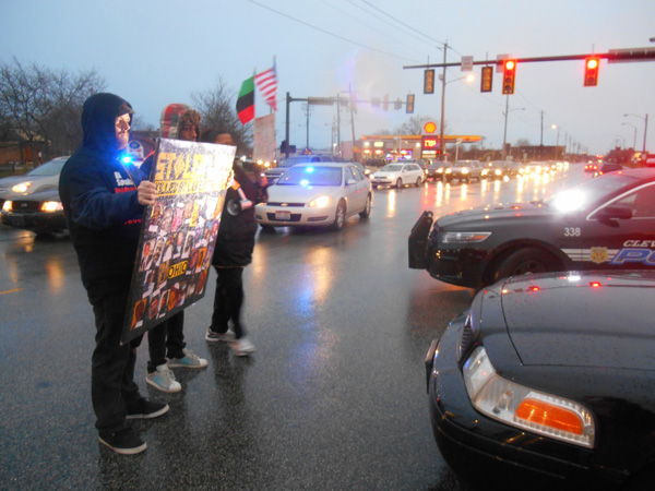 Cleveland protest, 1 year after Tamir Rice was killed by police