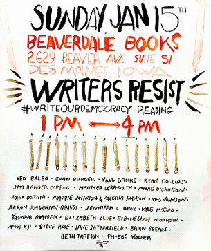 Writers Resist poster