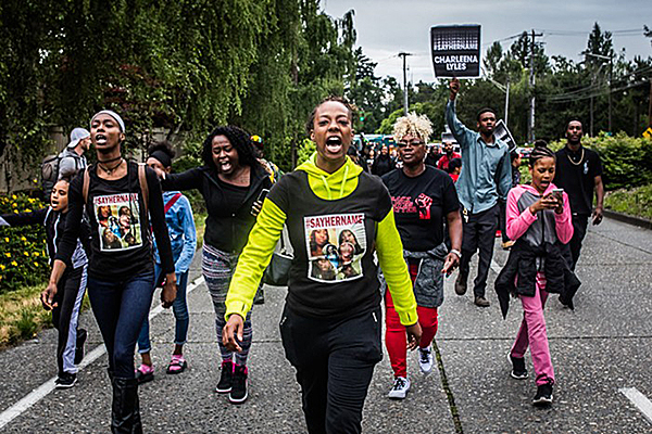 people march for justice for Charleena Lyles in Seattle