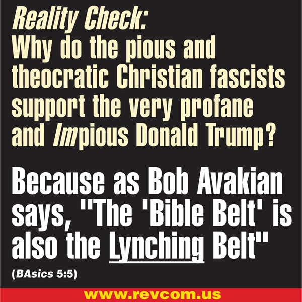 Reality Check: Why do the pious and theocratic Christian fascists support the very profane and IMpious Donald Trump?