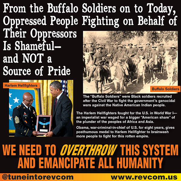 From buffalo soldiers to today, fight for the oppressors is shameful
