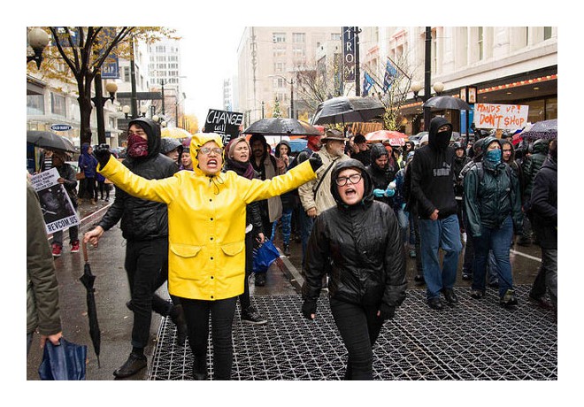 Black Lives Matter Friday, Downtown Seattle, WA. Nov 28, 2014. photo: Elliot Stoller