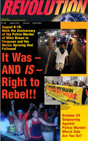 Revolution #398, August 3, 2015 - front page