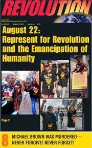 Revolution #399, August 10, 2015 - front page