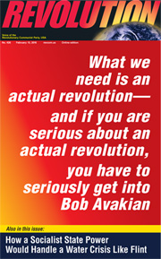 Revolution #426, February 15, 2016 - front page