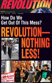 Revolution #447, July 11, 2016- front page