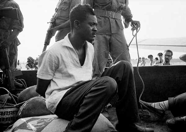 In one of the last photos taken of him while still alive, Patrice Lumumba is shown captive on December 2, 1960.