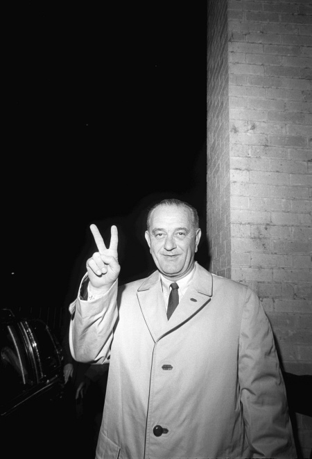 En 1964 Lyndon Baines Johnson corrió para presidente.