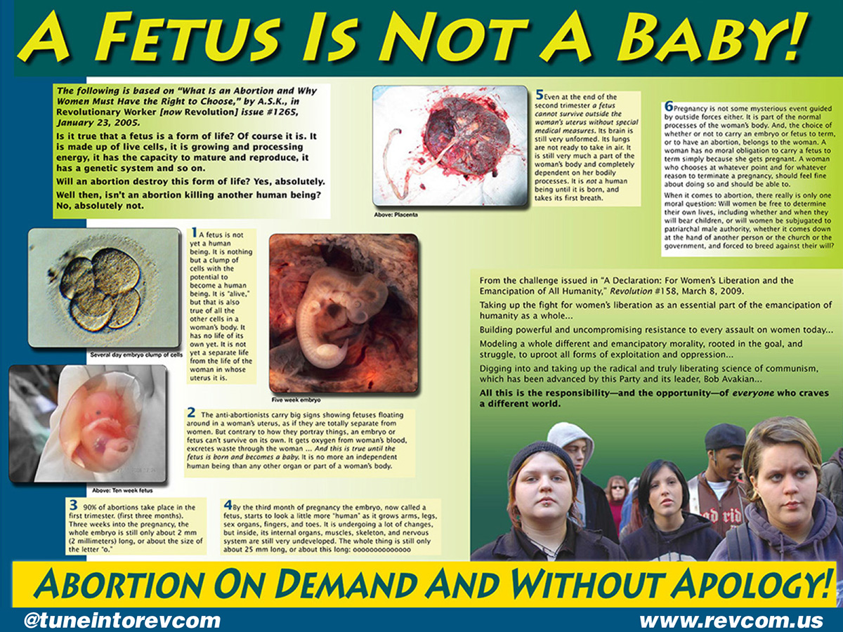 A fetus is not a baby!