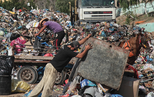  massive waste dump in Gaza