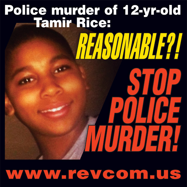 Police murder of 12-yr-old Tamir Rice: REASONABLE?! STOP POLICE MURDER!