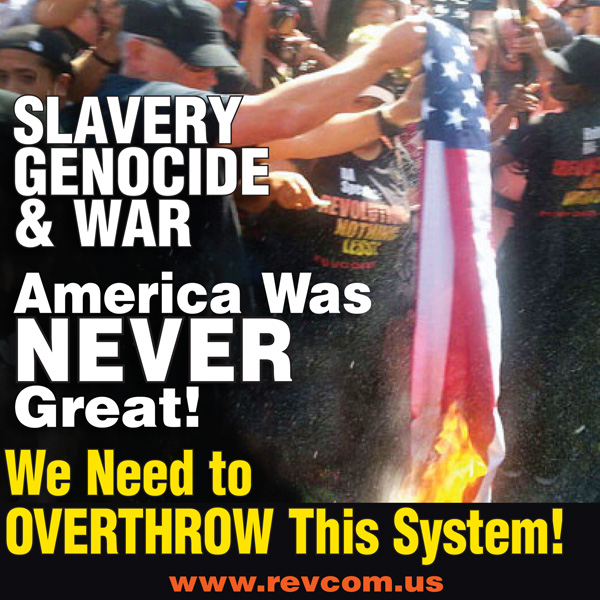 Slavery, genocide and war. American was NEVER great!