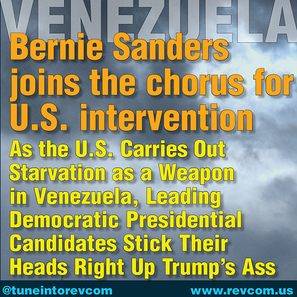Venezuela: Sanders joins chorus for U.S. intervention