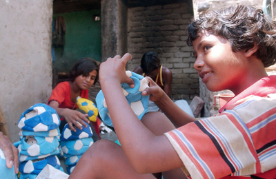 Soccer Balls Made In India Childhood Lost