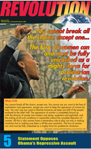 Revolution #278, August 19, 2012 - front page