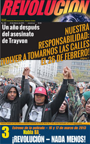 Revolución #296, 24 de febrero de 2013 - portada